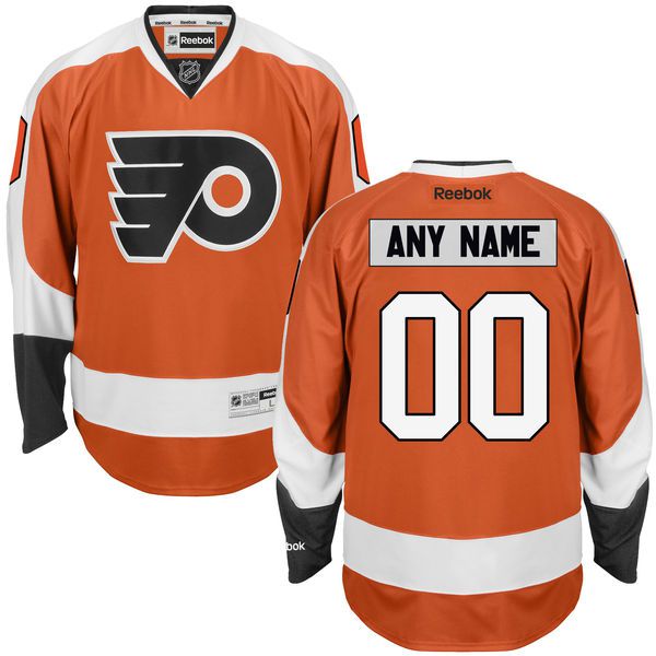 Youth Philadelphia Flyers Reebok Orange Custom Premier NHL Jersey->customized nhl jersey->Custom Jersey
